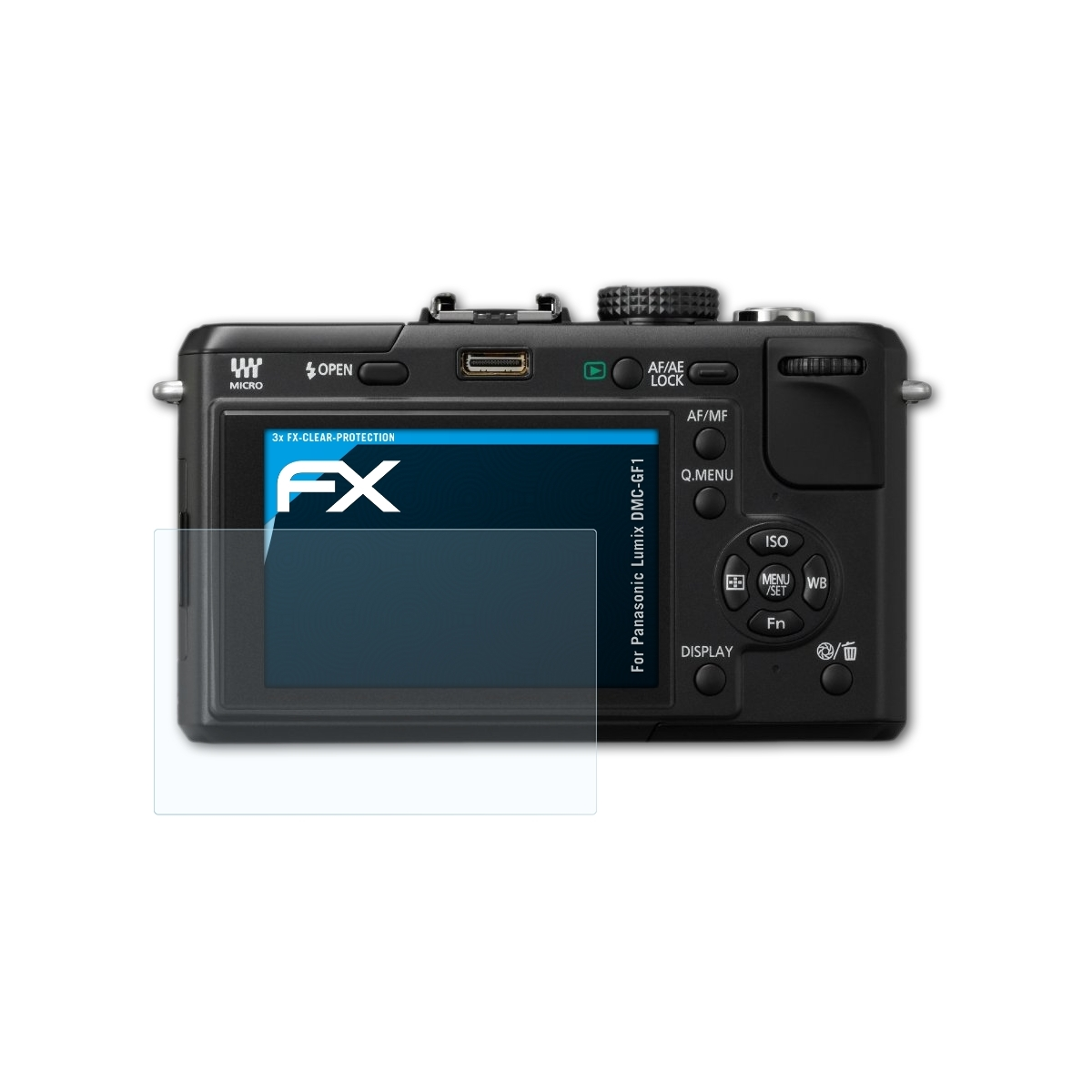 ATFOLIX 3x FX-Clear Displayschutz(für Panasonic DMC-GF1) Lumix