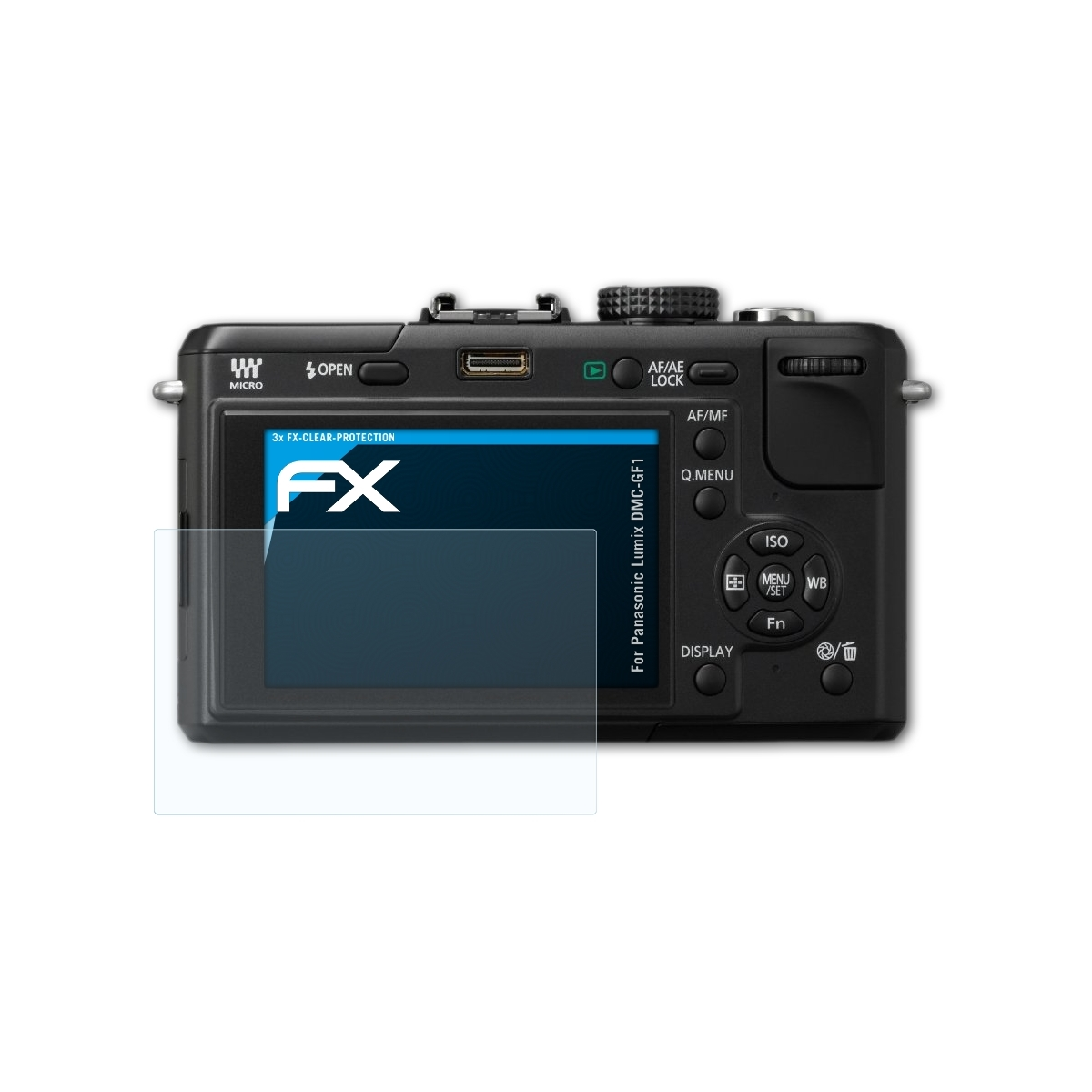 ATFOLIX 3x FX-Clear DMC-GF1) Displayschutz(für Lumix Panasonic