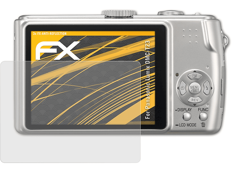 ATFOLIX 3x FX-Antireflex Lumix Panasonic DMC-TZ3) Displayschutz(für