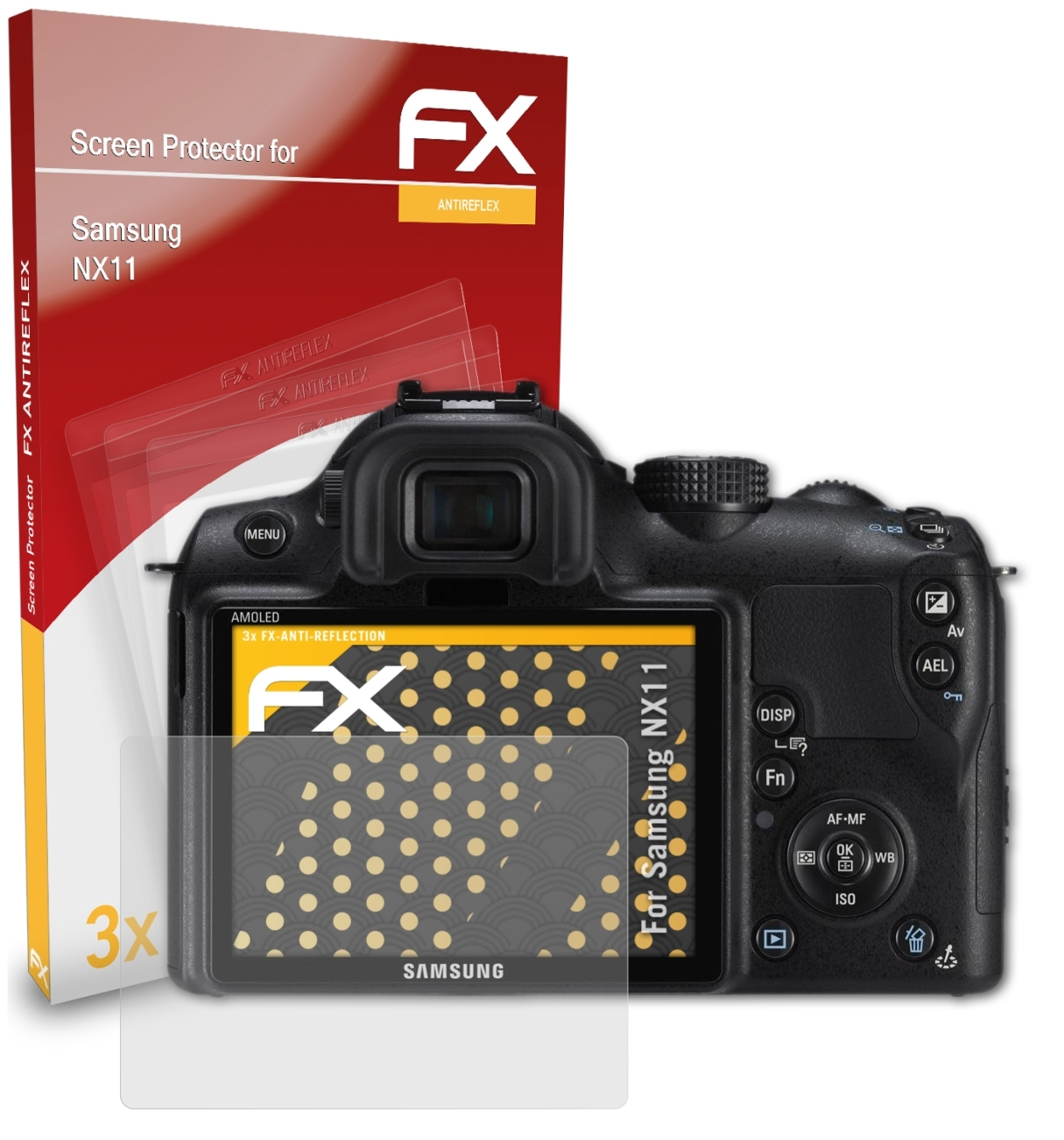 FX-Antireflex 3x Displayschutz(für ATFOLIX NX11) Samsung