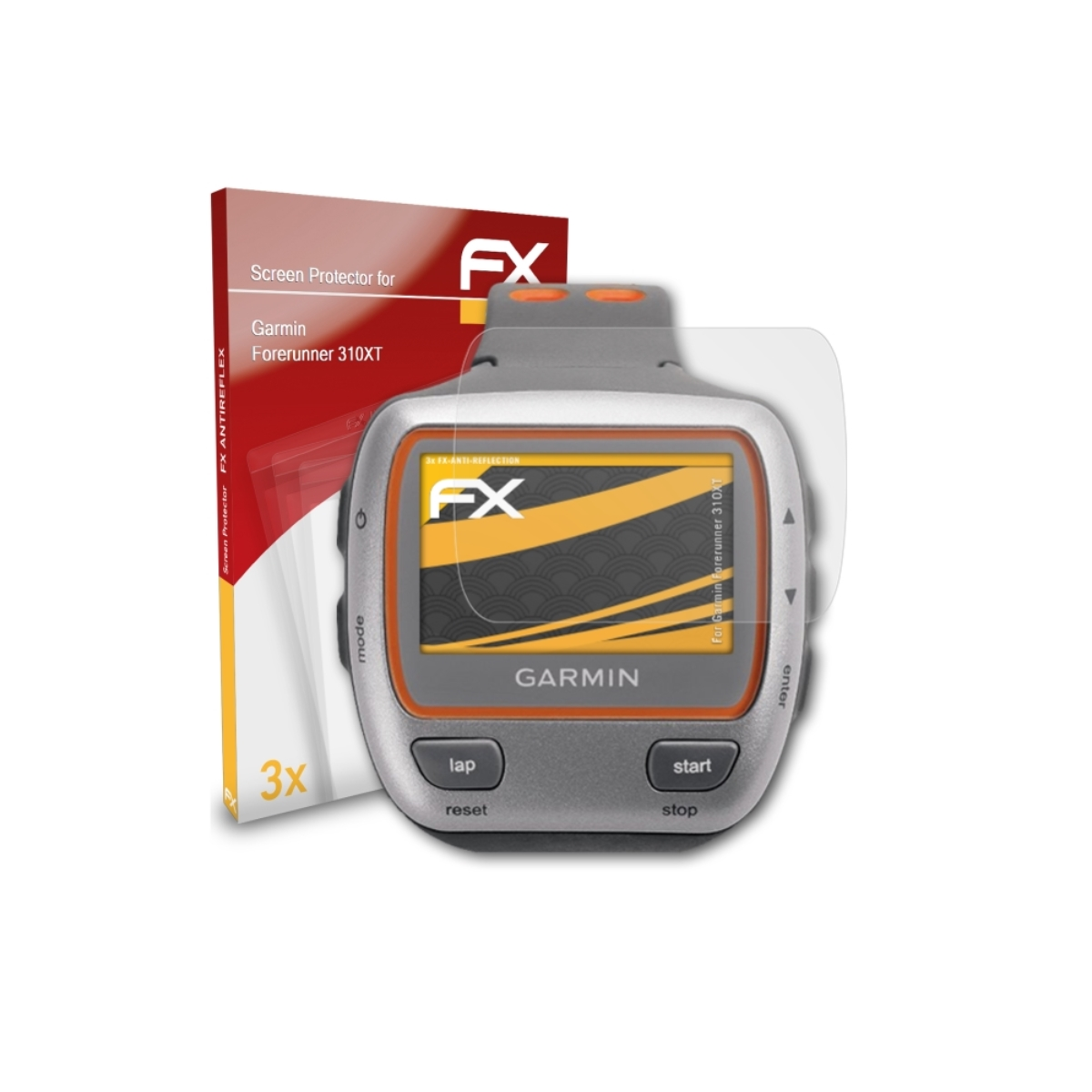 Garmin 3x Forerunner FX-Antireflex ATFOLIX Displayschutz(für 310XT)