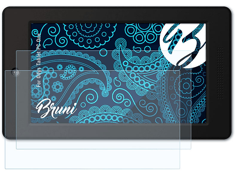 BRUNI 2x Basics-Clear Tablet Schutzfolie(für Odys One) PC