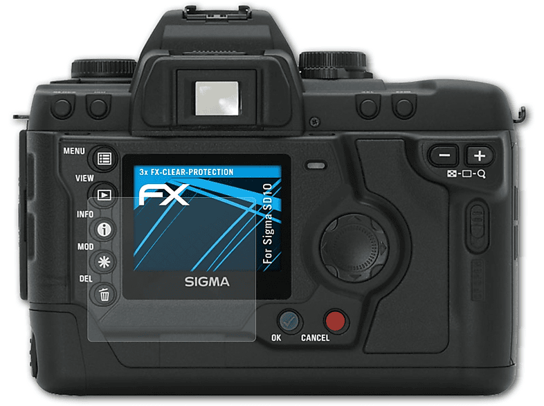 ATFOLIX Displayschutz(für 3x SD10) FX-Clear Sigma