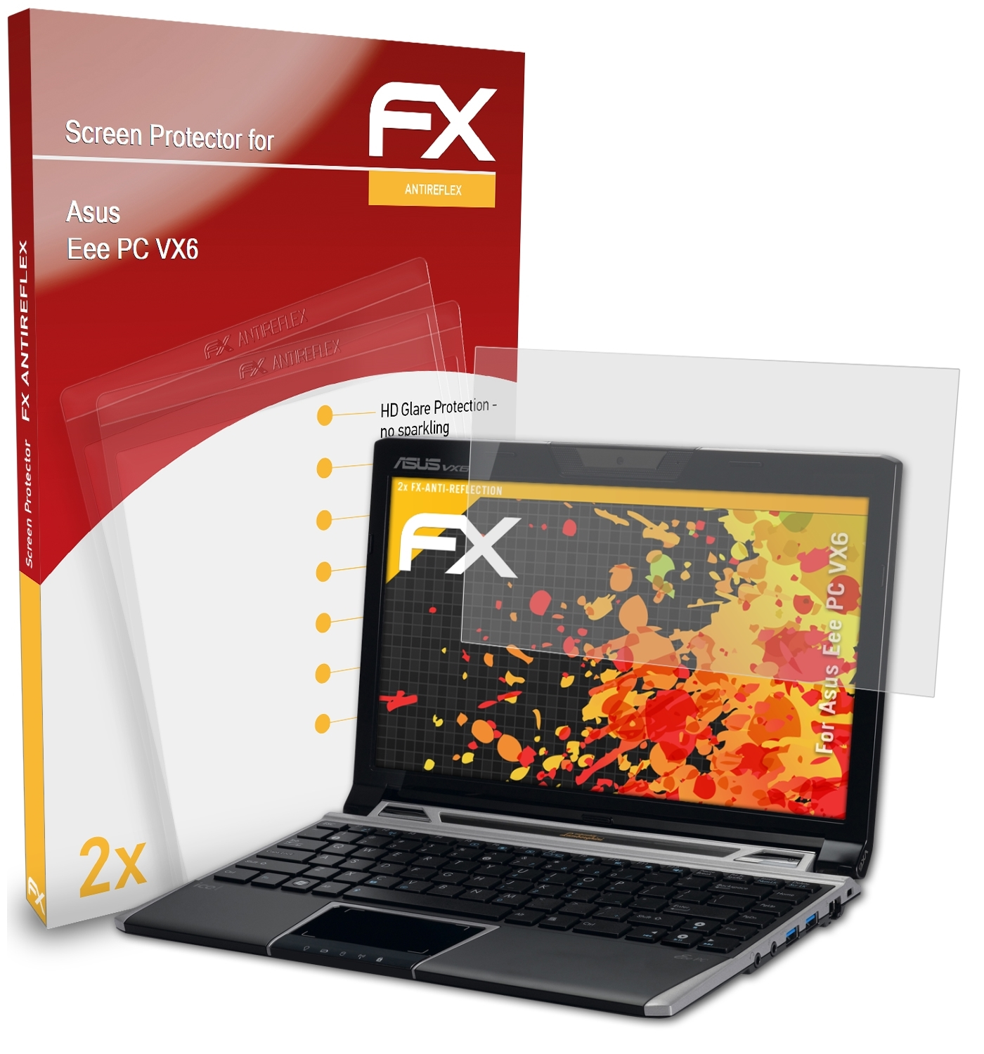 ATFOLIX 2x FX-Antireflex PC VX6) Eee Displayschutz(für Asus