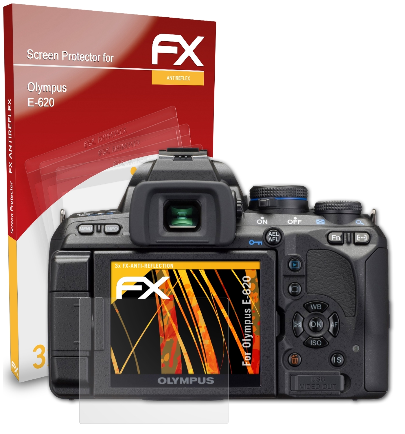 ATFOLIX Olympus Displayschutz(für 3x E-620) FX-Antireflex