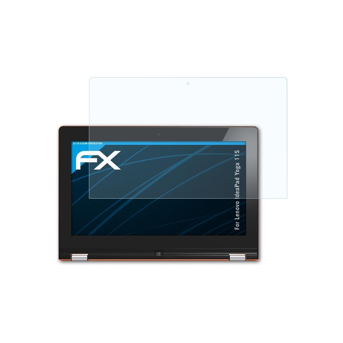 ATFOLIX 2x FX-Clear 11S) Yoga IdeaPad Lenovo Displayschutz(für