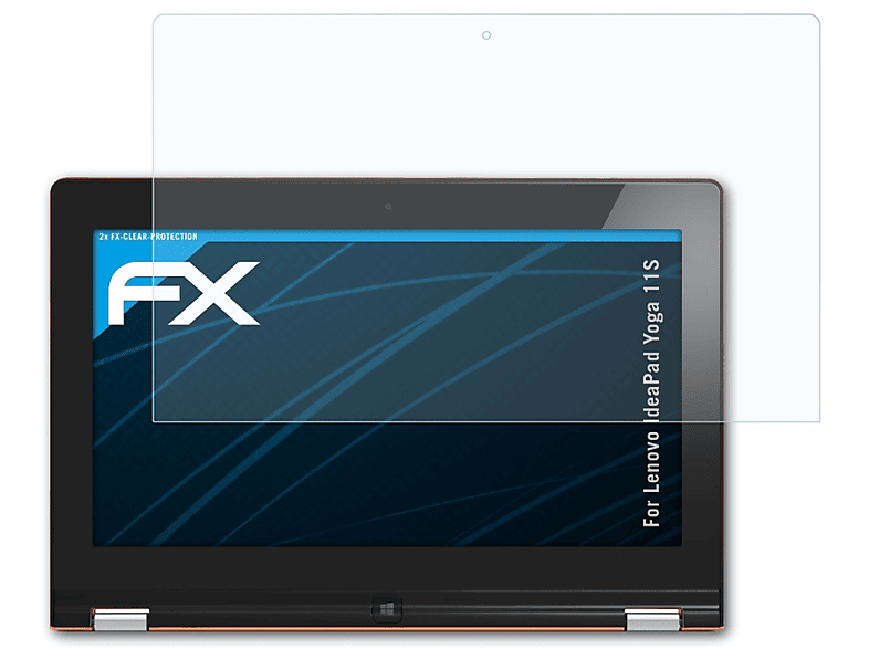 ATFOLIX 2x FX-Clear Displayschutz(für Lenovo IdeaPad Yoga 11S)