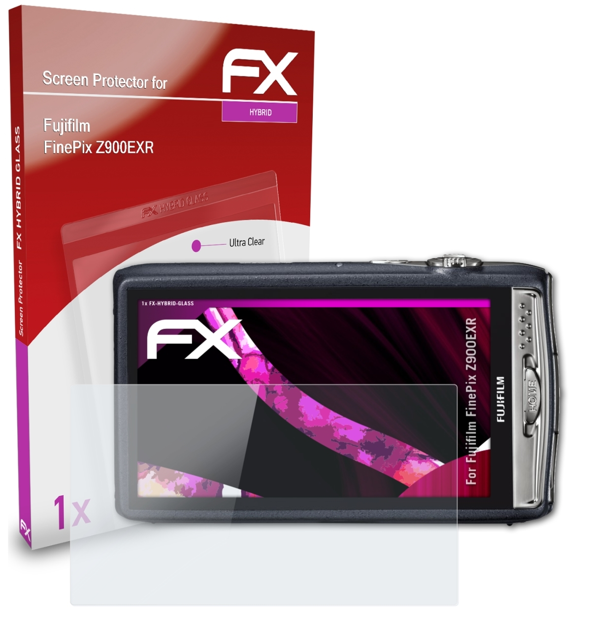 ATFOLIX FX-Hybrid-Glass Schutzglas(für Fujifilm FinePix Z900EXR)