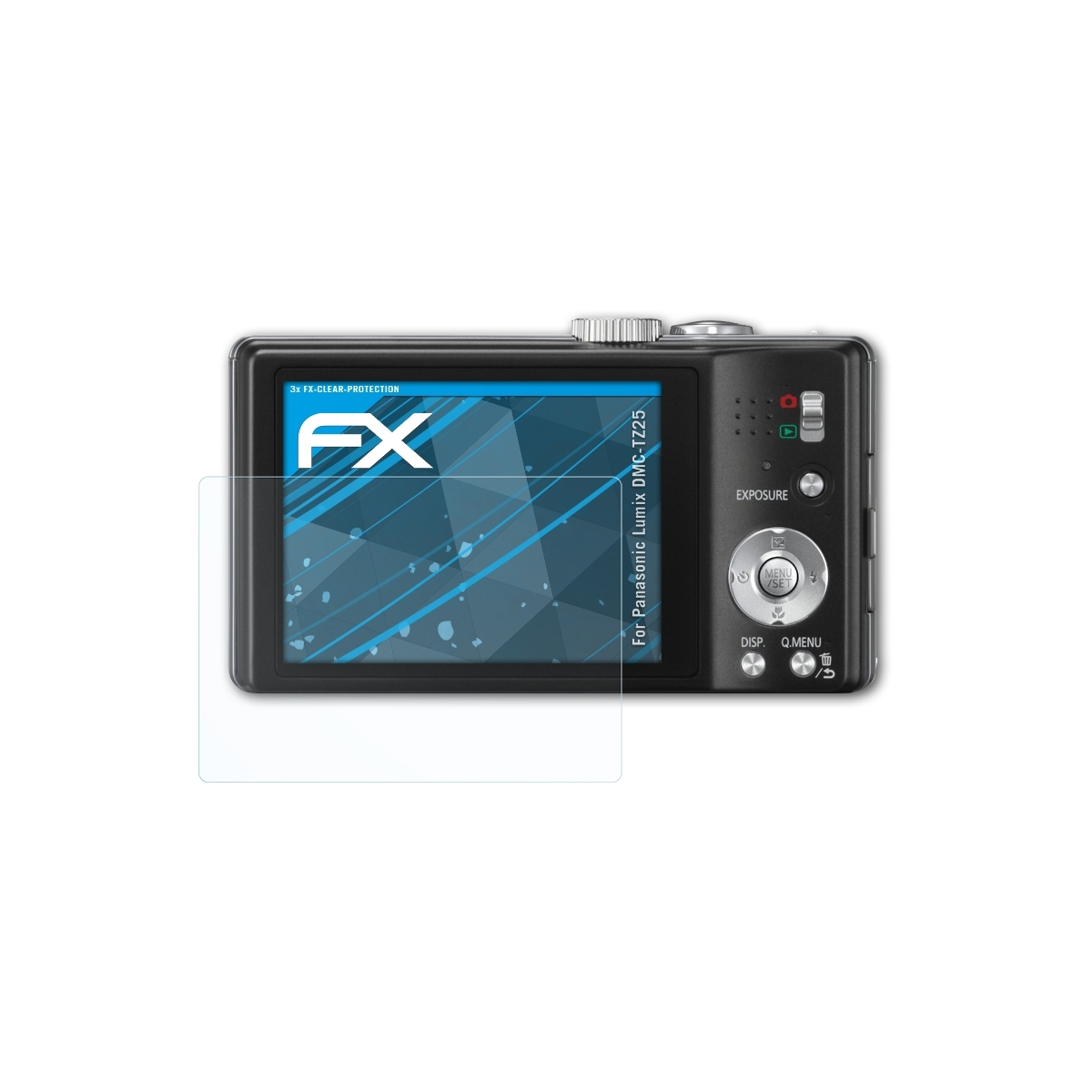 Panasonic FX-Clear ATFOLIX Lumix DMC-TZ25) 3x Displayschutz(für