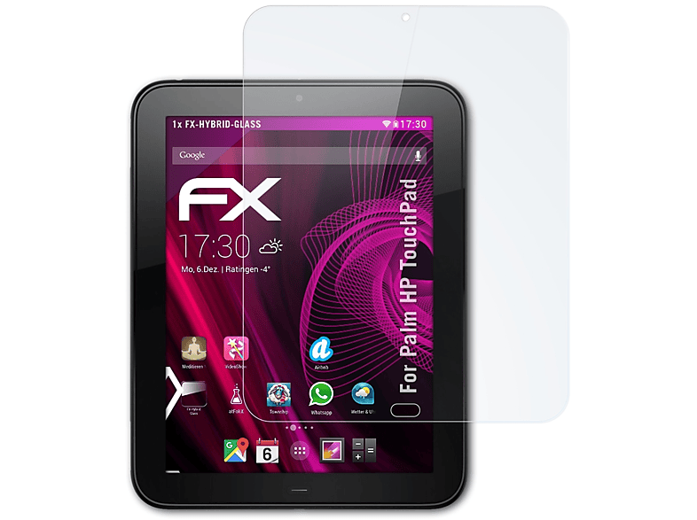 ATFOLIX Palm FX-Hybrid-Glass HP Schutzglas(für TouchPad)