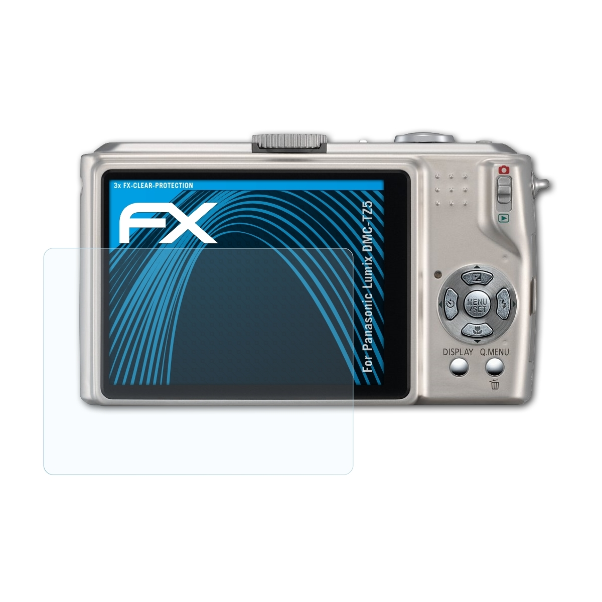 ATFOLIX 3x FX-Clear Displayschutz(für Panasonic Lumix DMC-TZ5)