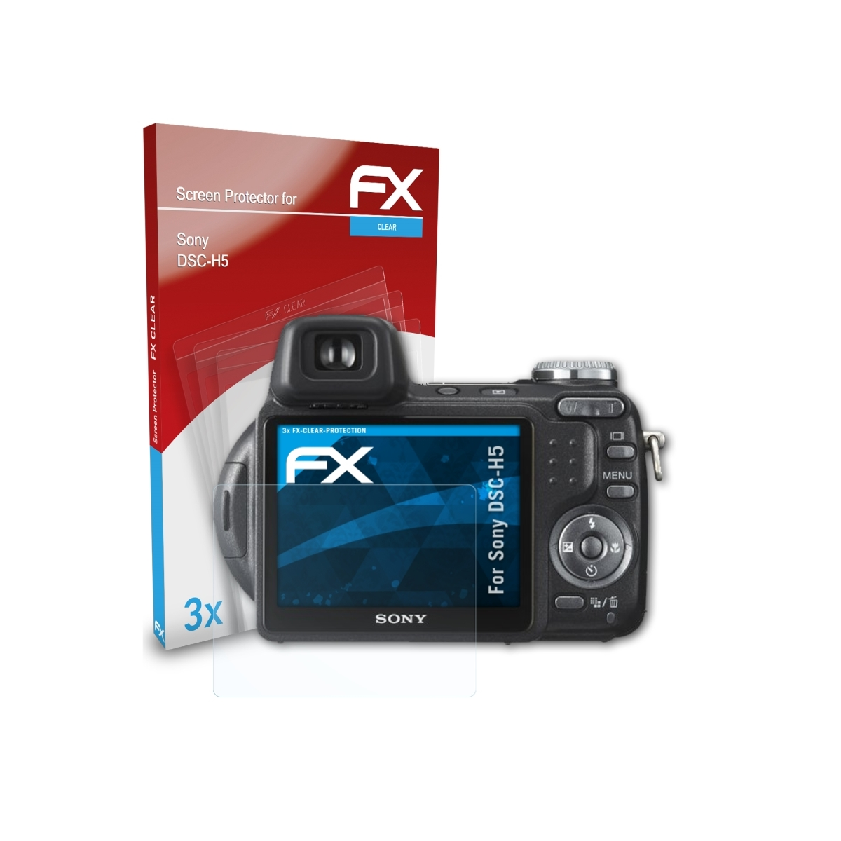 ATFOLIX Displayschutz(für FX-Clear 3x Sony DSC-H5)