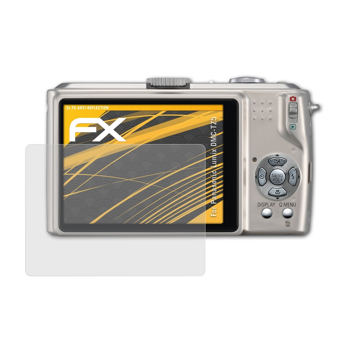 Lumix Displayschutz(für ATFOLIX 3x Panasonic FX-Antireflex DMC-TZ5)