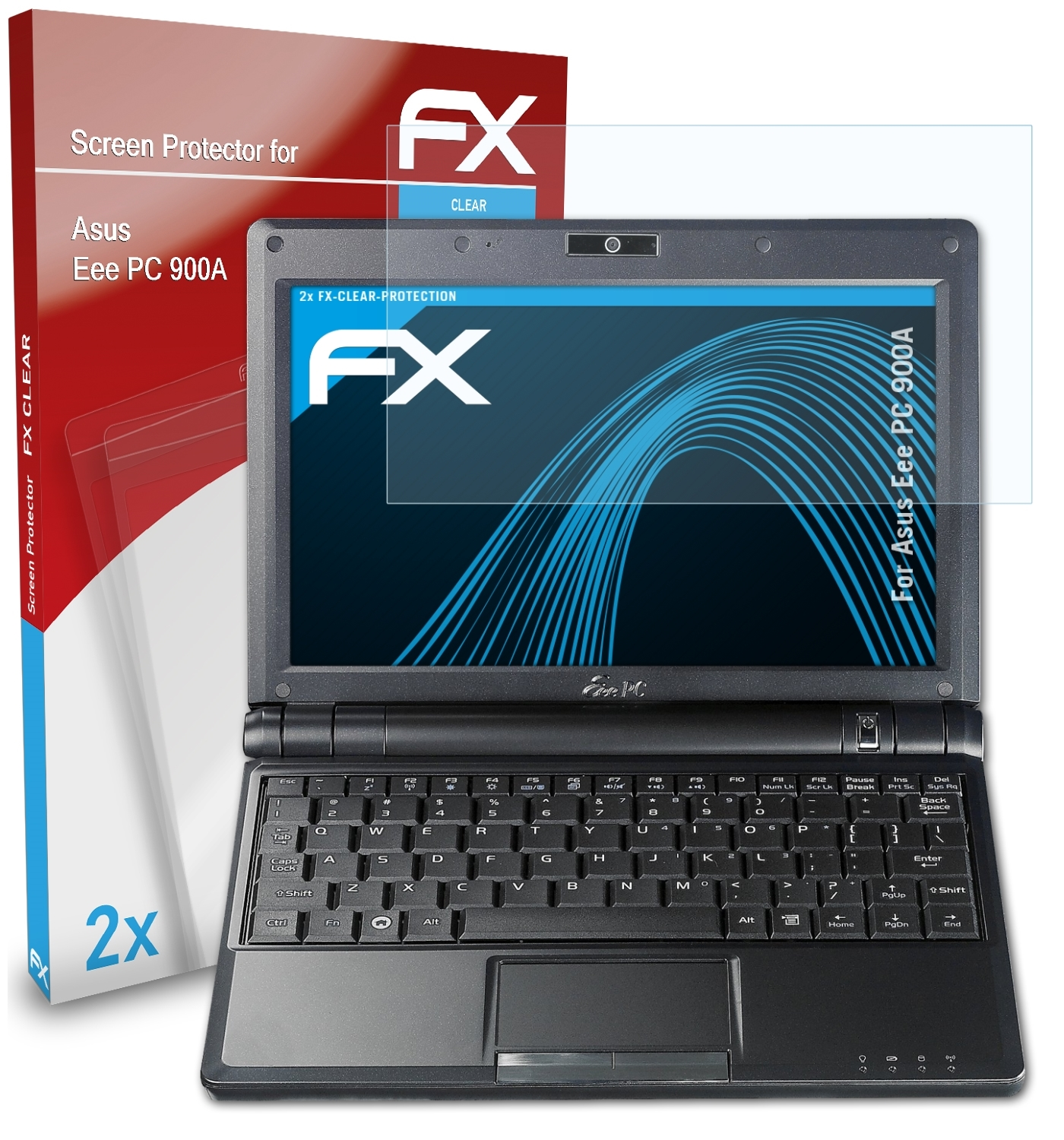 ATFOLIX 2x FX-Clear Displayschutz(für PC 900A) Asus Eee