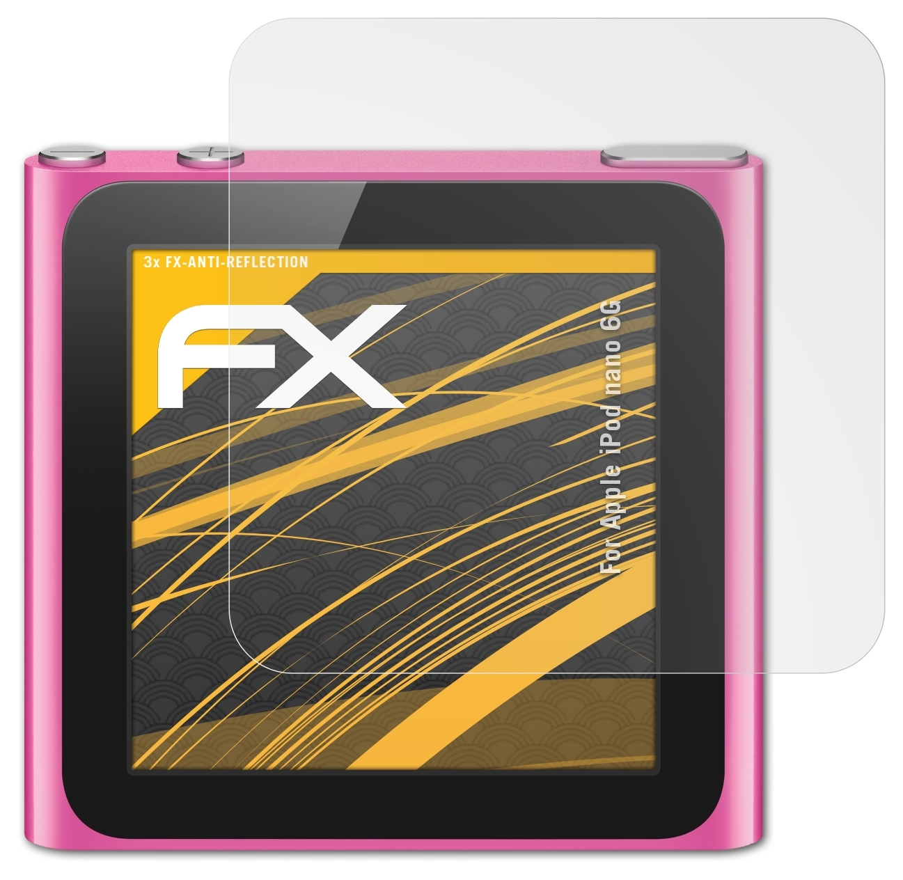 iPod ATFOLIX nano FX-Antireflex 3x Apple 6G) Displayschutz(für