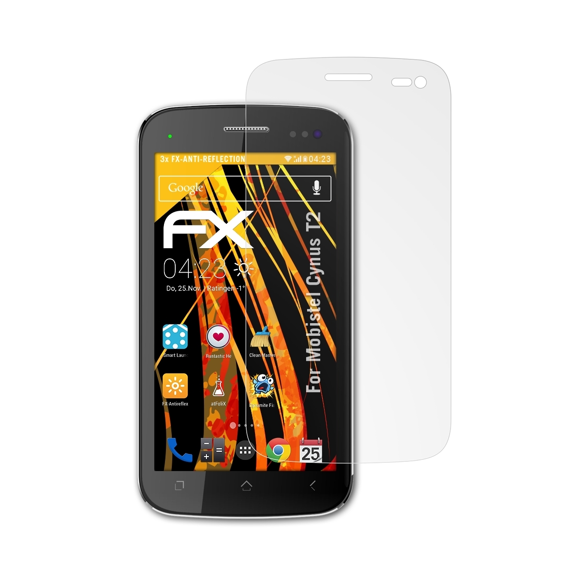 Mobistel Cynus FX-Antireflex ATFOLIX 3x Displayschutz(für T2)