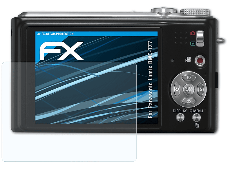 Vortrefflichkeit ATFOLIX 3x DMC-TZ7) Displayschutz(für Lumix FX-Clear Panasonic