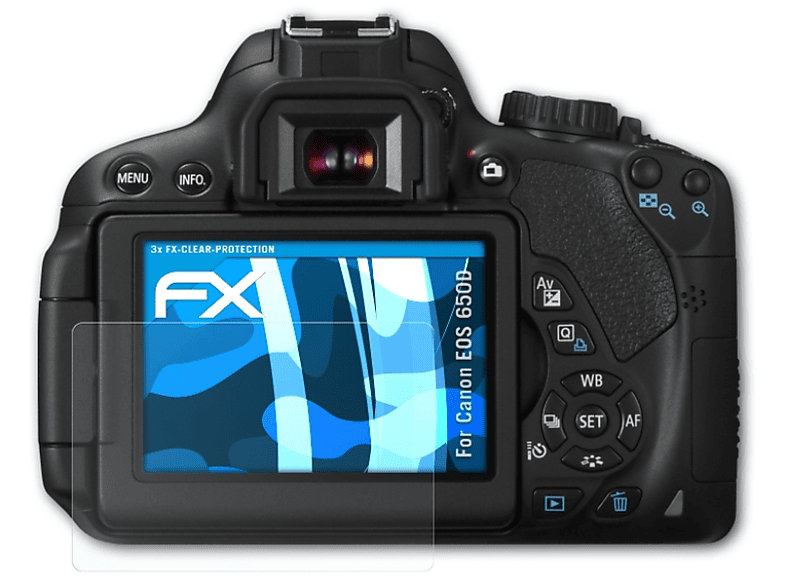 ATFOLIX 3x EOS Displayschutz(für 650D) FX-Clear Canon