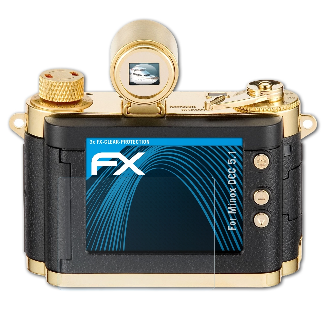 ATFOLIX 3x FX-Clear Minox Displayschutz(für DCC 5.1)