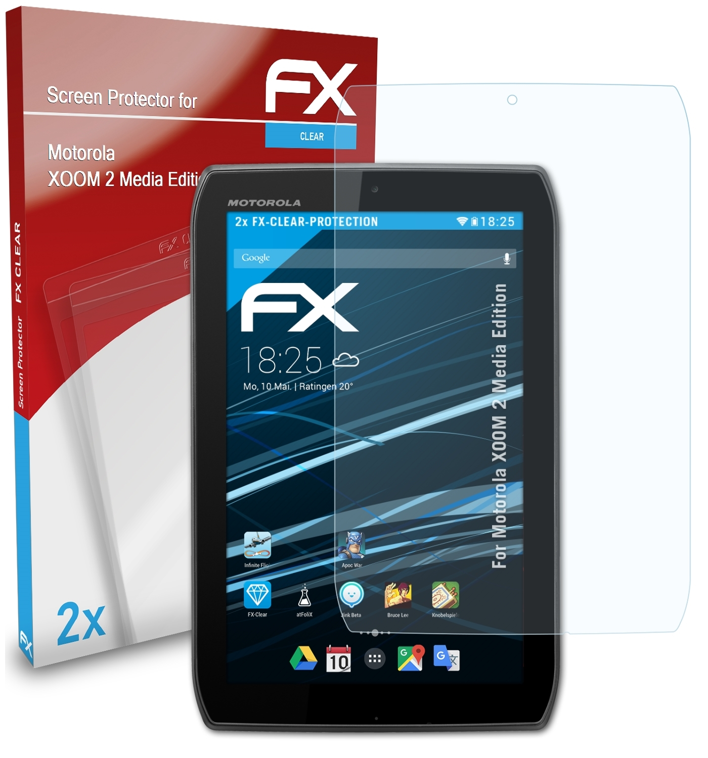 FX-Clear Media Displayschutz(für ATFOLIX 2x XOOM Motorola Edition) 2