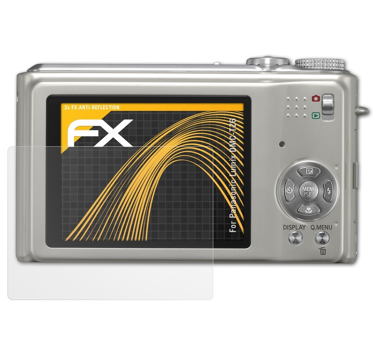 FX-Antireflex Panasonic 3x Lumix Displayschutz(für DMC-TZ6) ATFOLIX
