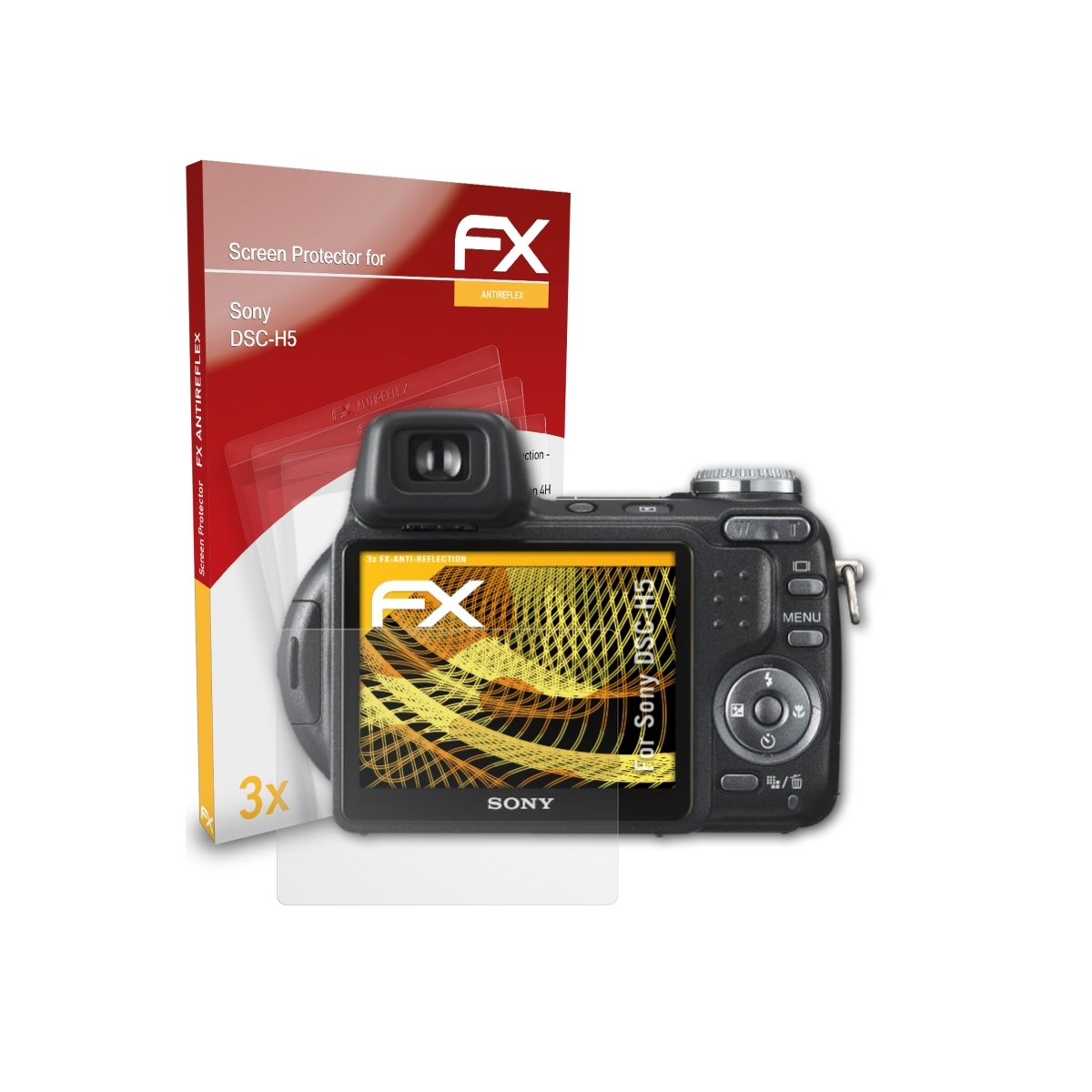 ATFOLIX 3x FX-Antireflex Sony Displayschutz(für DSC-H5)