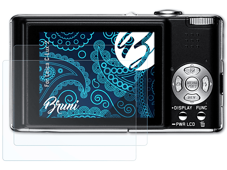 BRUNI 2x Basics-Clear Schutzfolie(für Leica C-Lux 2)