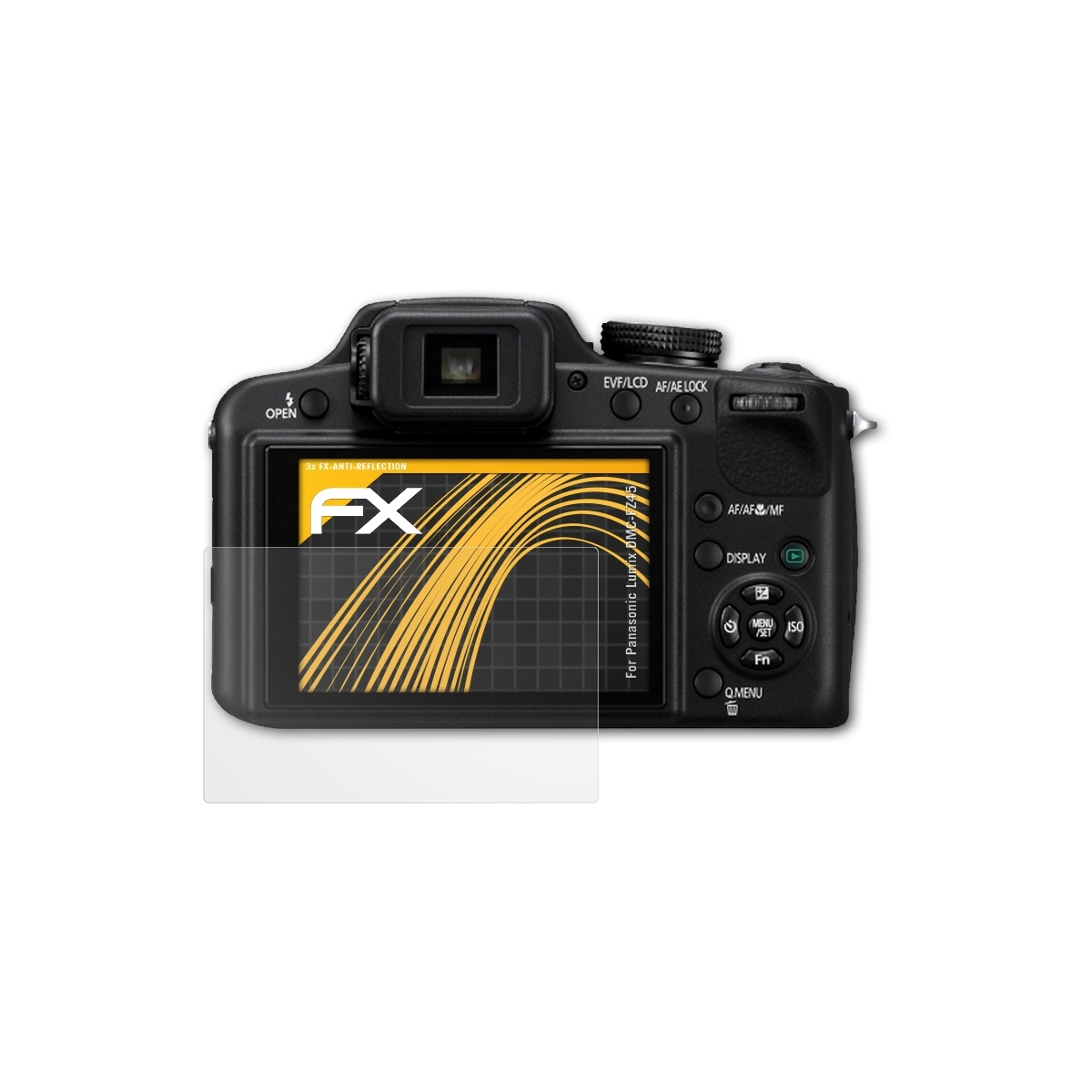 3x DMC-FZ45) Lumix ATFOLIX FX-Antireflex Panasonic Displayschutz(für