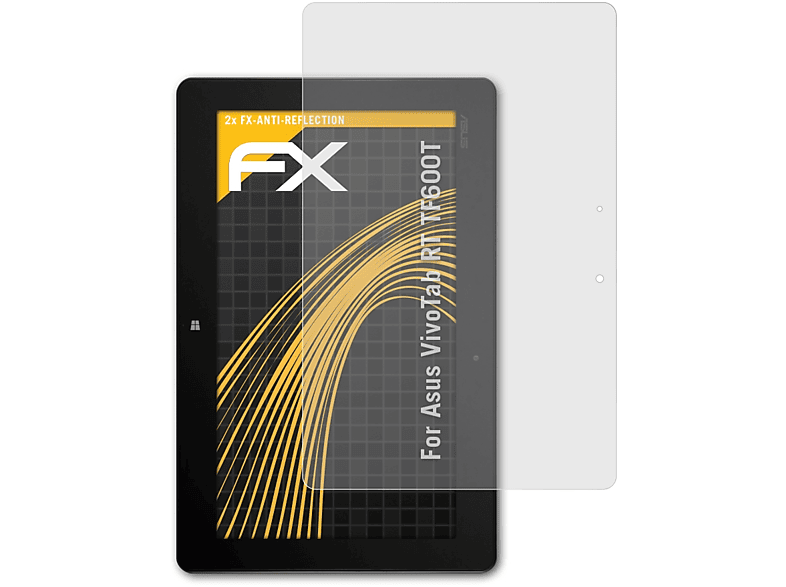ATFOLIX 2x FX-Antireflex Displayschutz(für Asus VivoTab RT TF600T)