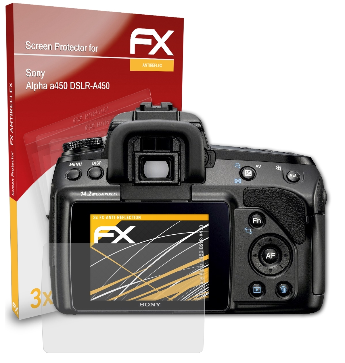 ATFOLIX 3x Alpha (DSLR-A450)) FX-Antireflex Displayschutz(für Sony a450