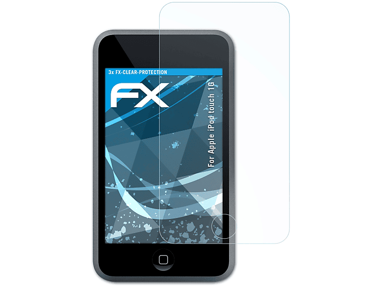 ATFOLIX 3x FX-Clear Displayschutz(für Apple iPod touch 1G)