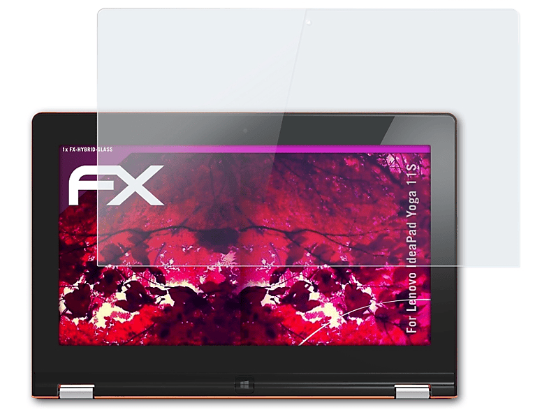 ATFOLIX FX-Hybrid-Glass Schutzglas(für 11S) Yoga IdeaPad Lenovo