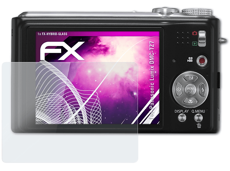 ATFOLIX FX-Hybrid-Glass Schutzglas(für Panasonic Lumix DMC-TZ7)