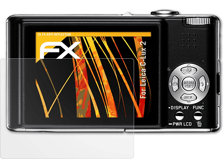 3x FX-Antireflex 2) ATFOLIX C-Lux Leica Displayschutz(für