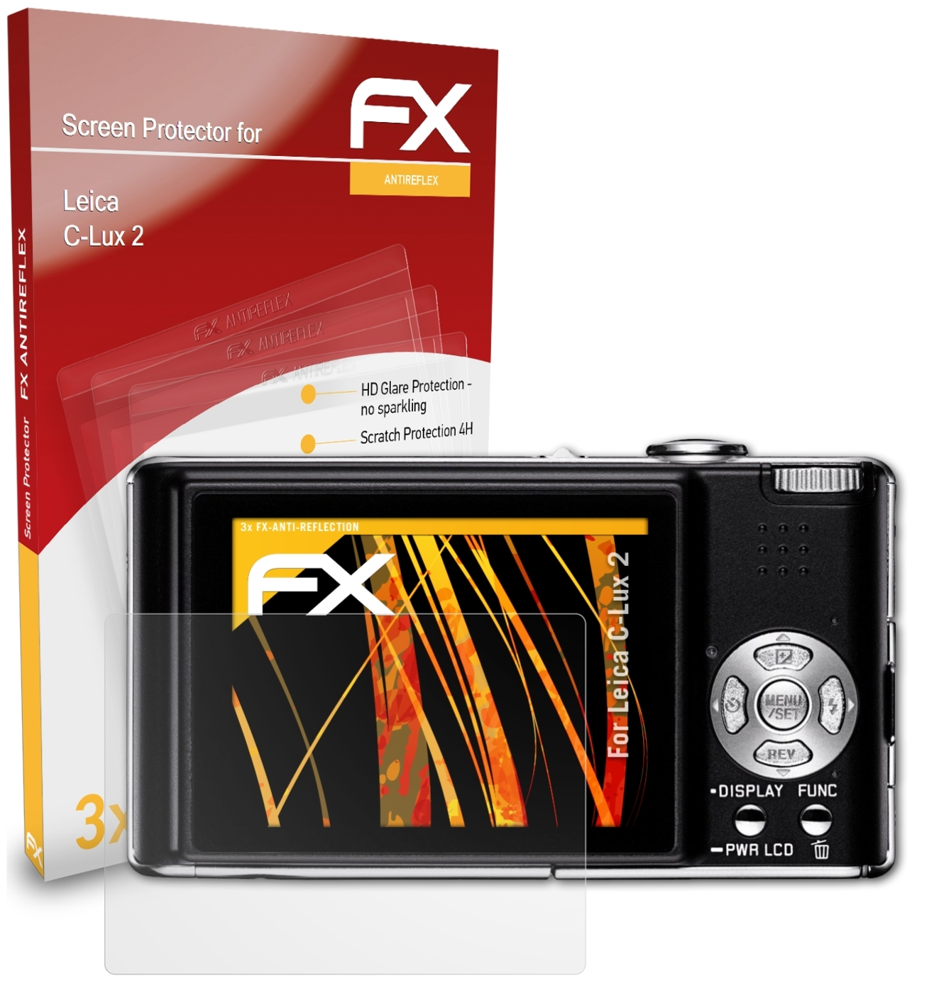 ATFOLIX 3x FX-Antireflex Displayschutz(für Leica 2) C-Lux