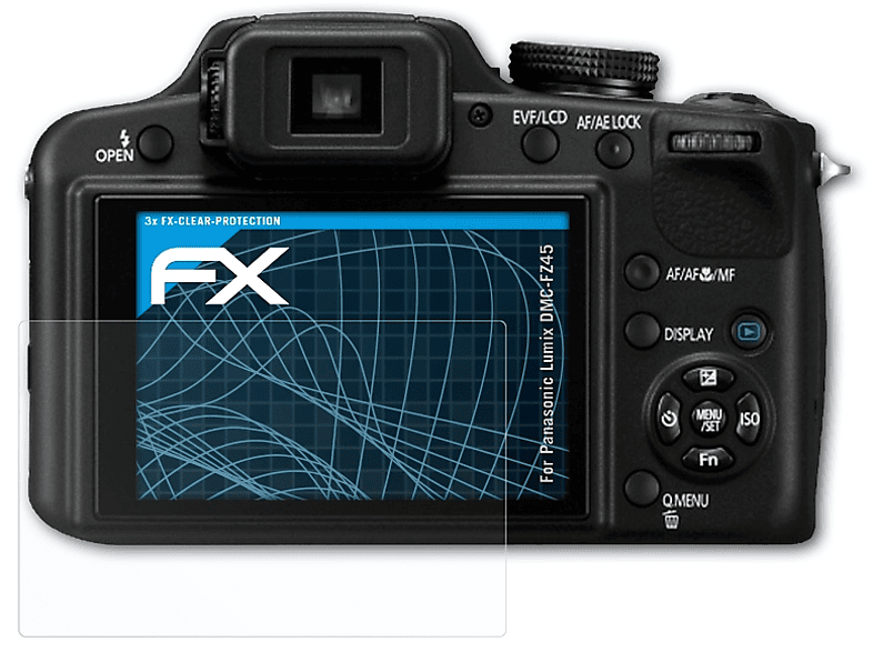 ATFOLIX 3x FX-Clear DMC-FZ45) Displayschutz(für Lumix Panasonic