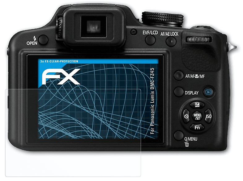 ATFOLIX 3x FX-Clear Panasonic Displayschutz(für Lumix DMC-FZ45)