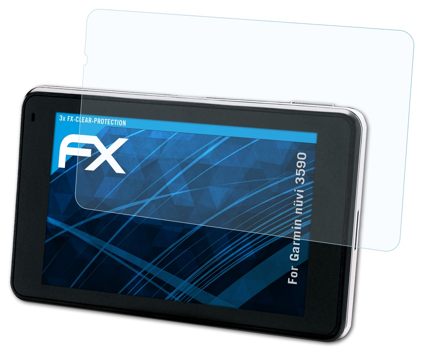 ATFOLIX 3x FX-Clear Displayschutz(für 3590) nüvi Garmin