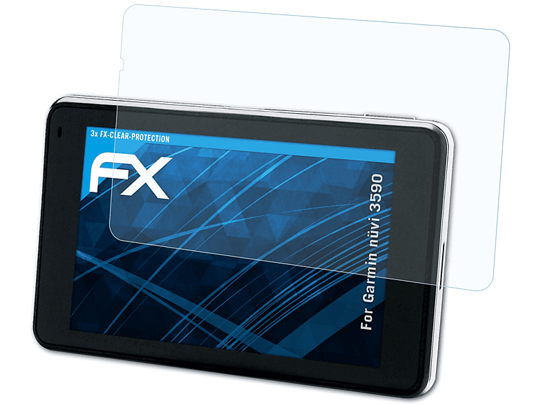ATFOLIX 3x 3590) nüvi Garmin Displayschutz(für FX-Clear