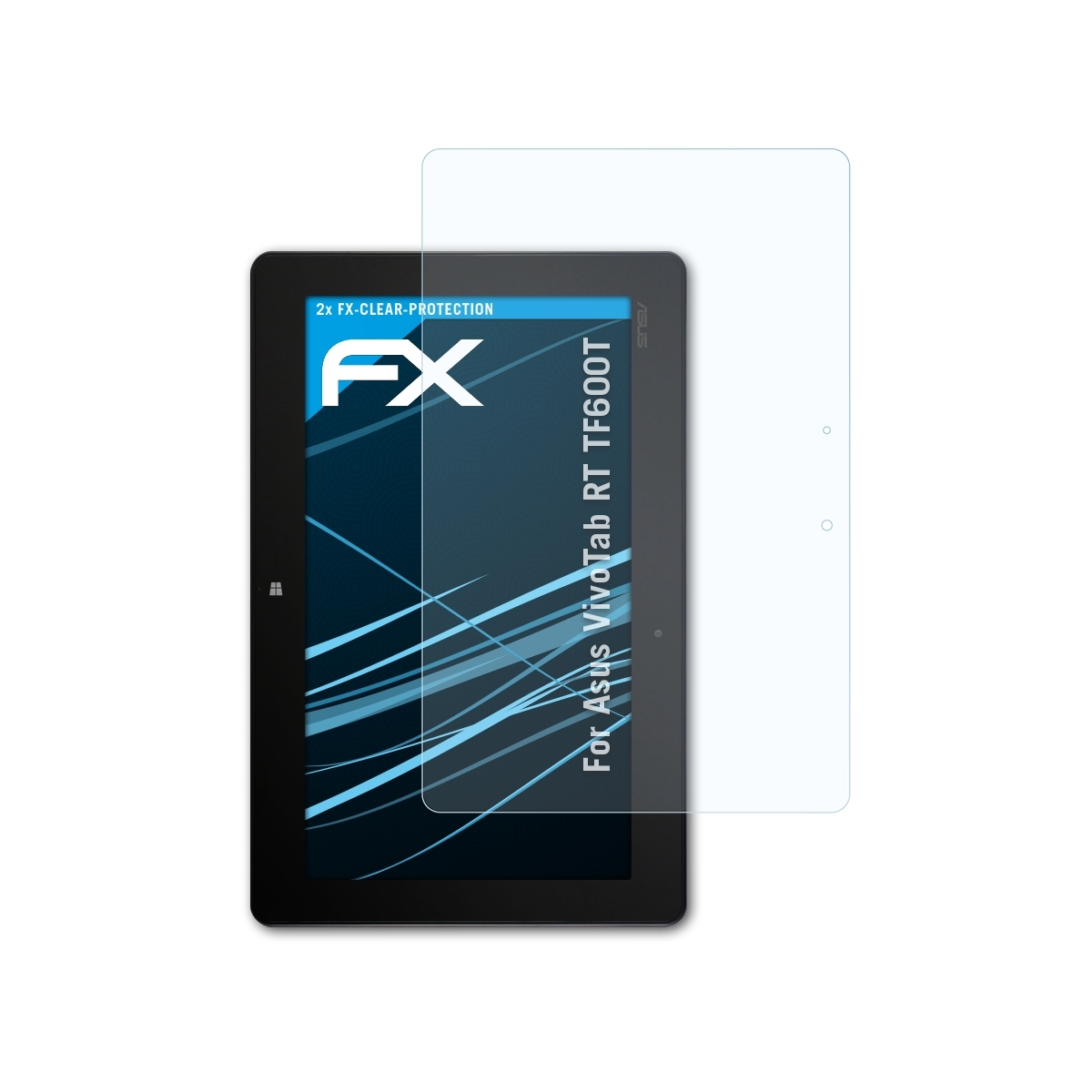 ATFOLIX 2x FX-Clear RT Asus Displayschutz(für TF600T) VivoTab