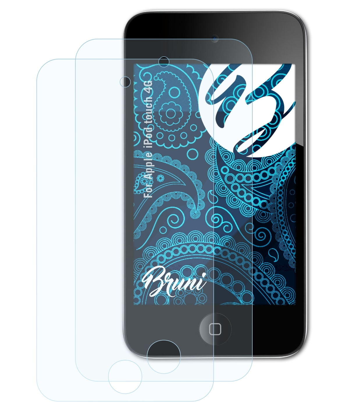Apple touch Schutzfolie(für BRUNI iPod 2x 4G) Basics-Clear