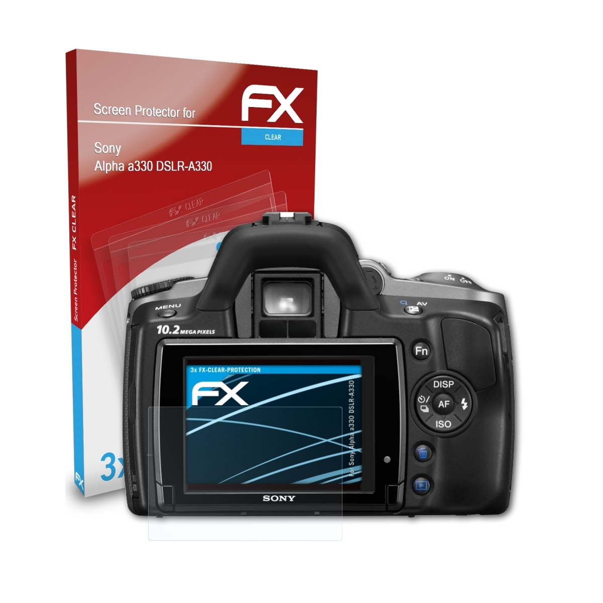 ATFOLIX 3x FX-Clear Sony Alpha Displayschutz(für (DSLR-A330)) a330