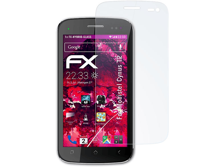 FX-Hybrid-Glass ATFOLIX Cynus Mobistel T2) Schutzglas(für