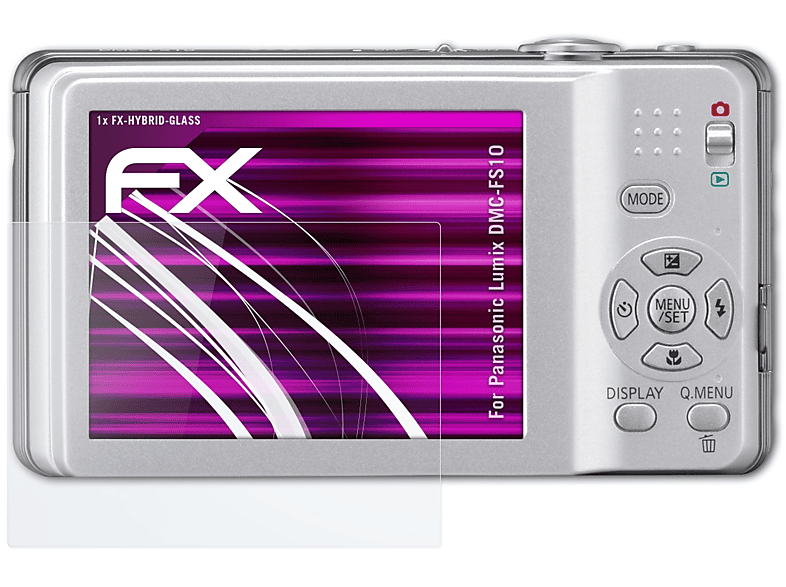 ATFOLIX FX-Hybrid-Glass Schutzglas(für Panasonic Lumix DMC-FS10)