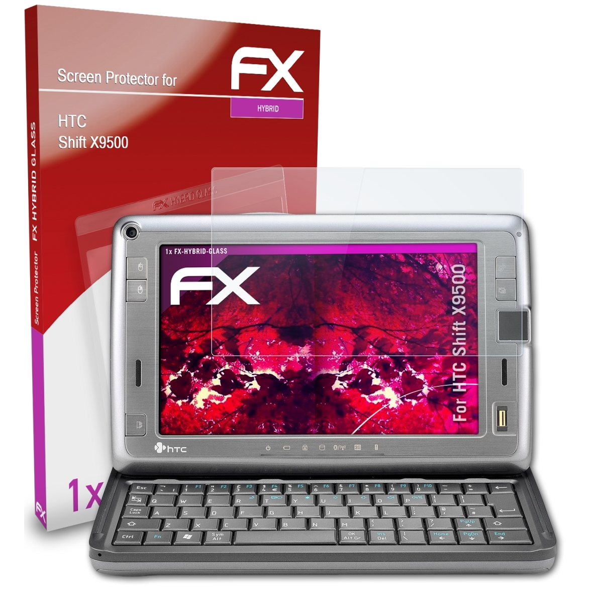 ATFOLIX FX-Hybrid-Glass Schutzglas(für HTC Shift X9500)