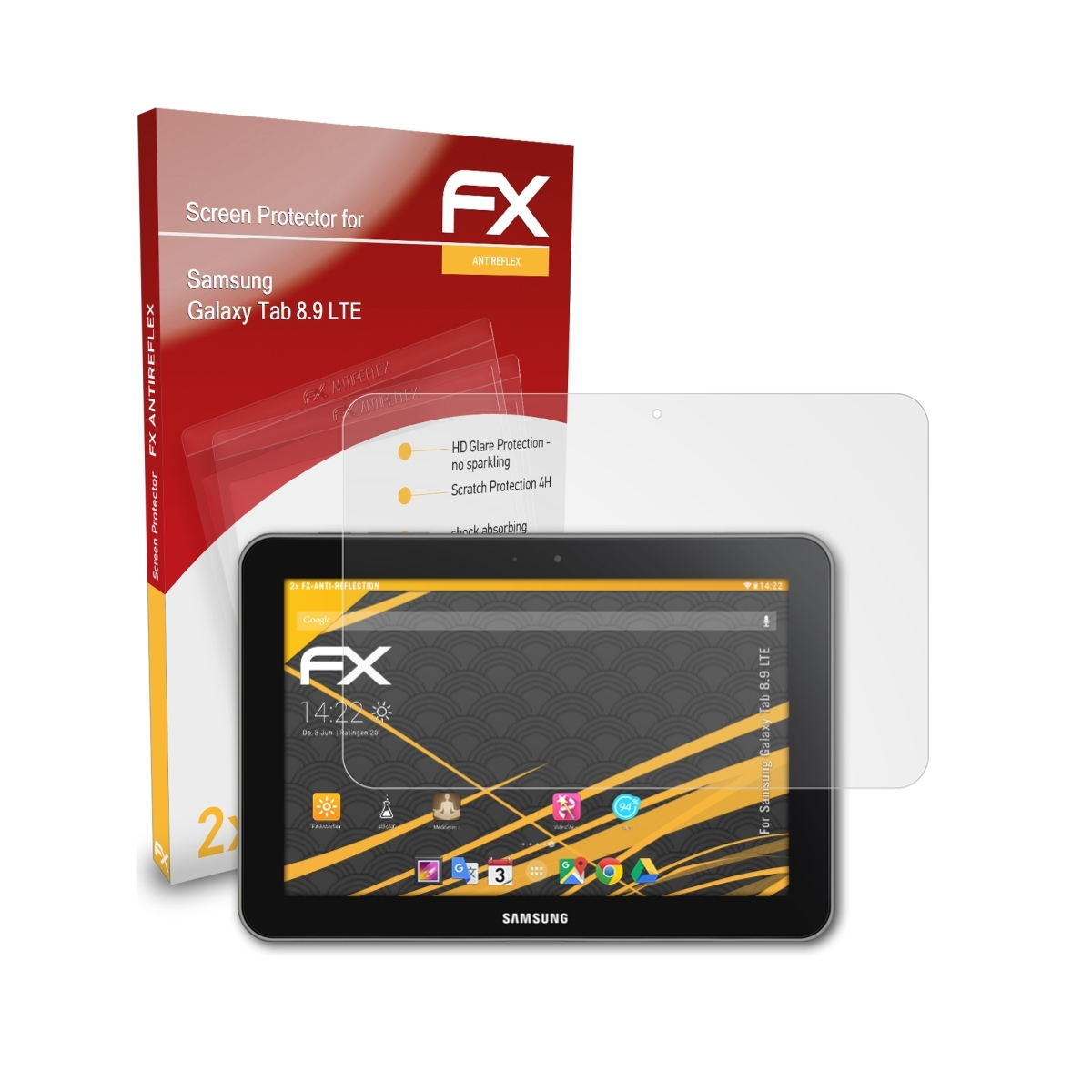 FX-Antireflex LTE) Samsung Galaxy Displayschutz(für 8.9 Tab 2x ATFOLIX