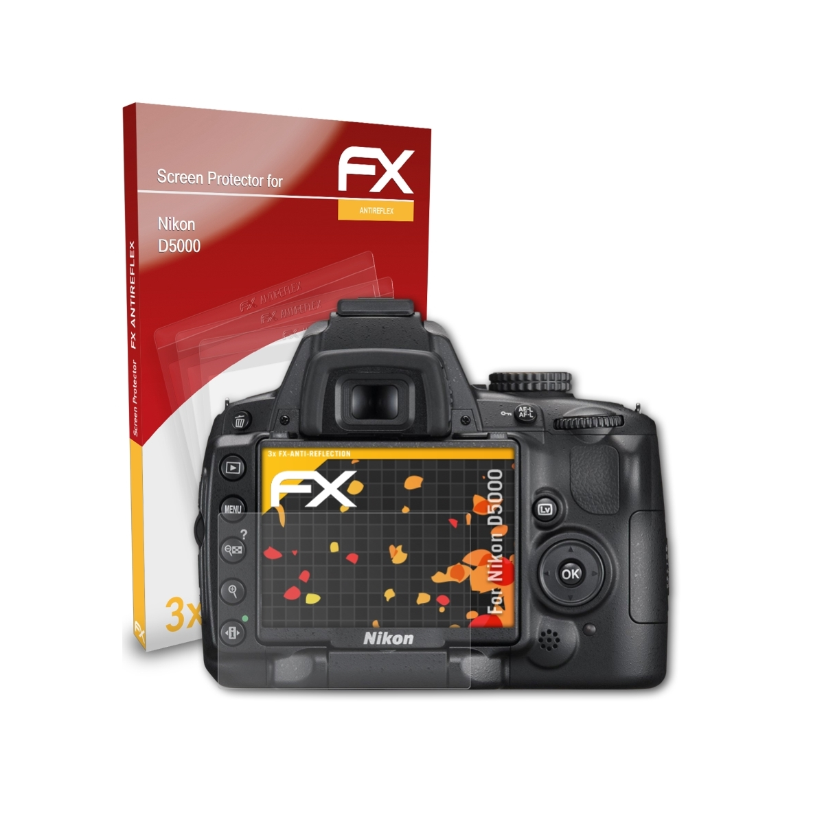 ATFOLIX 3x FX-Antireflex Displayschutz(für Nikon D5000)