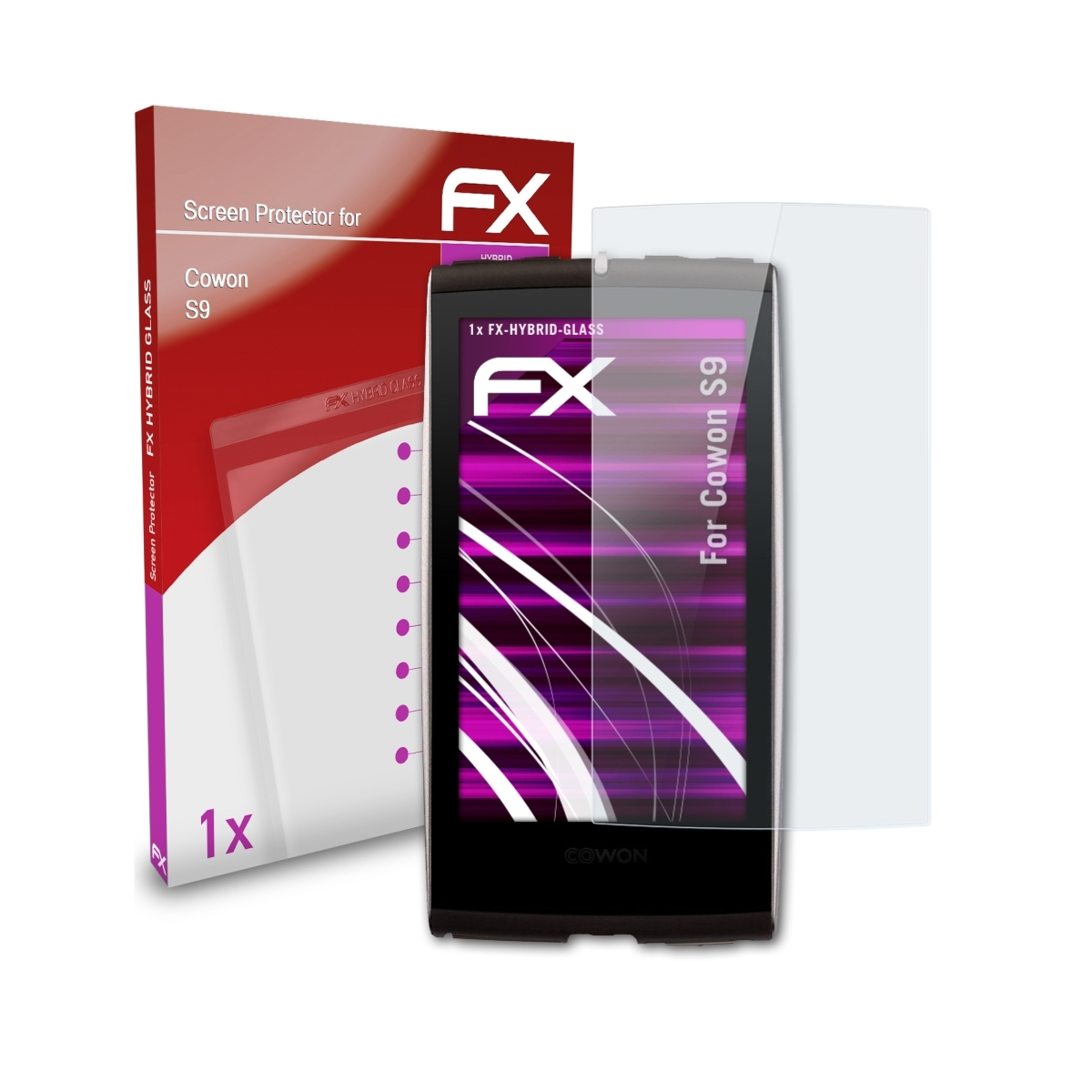S9) FX-Hybrid-Glass Cowon ATFOLIX Schutzglas(für