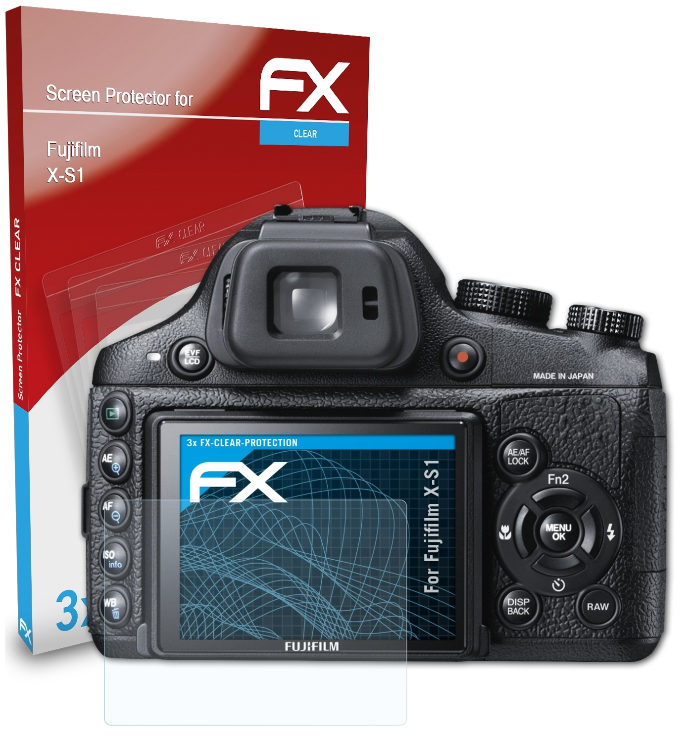 Fujifilm Displayschutz(für ATFOLIX 3x X-S1) FX-Clear