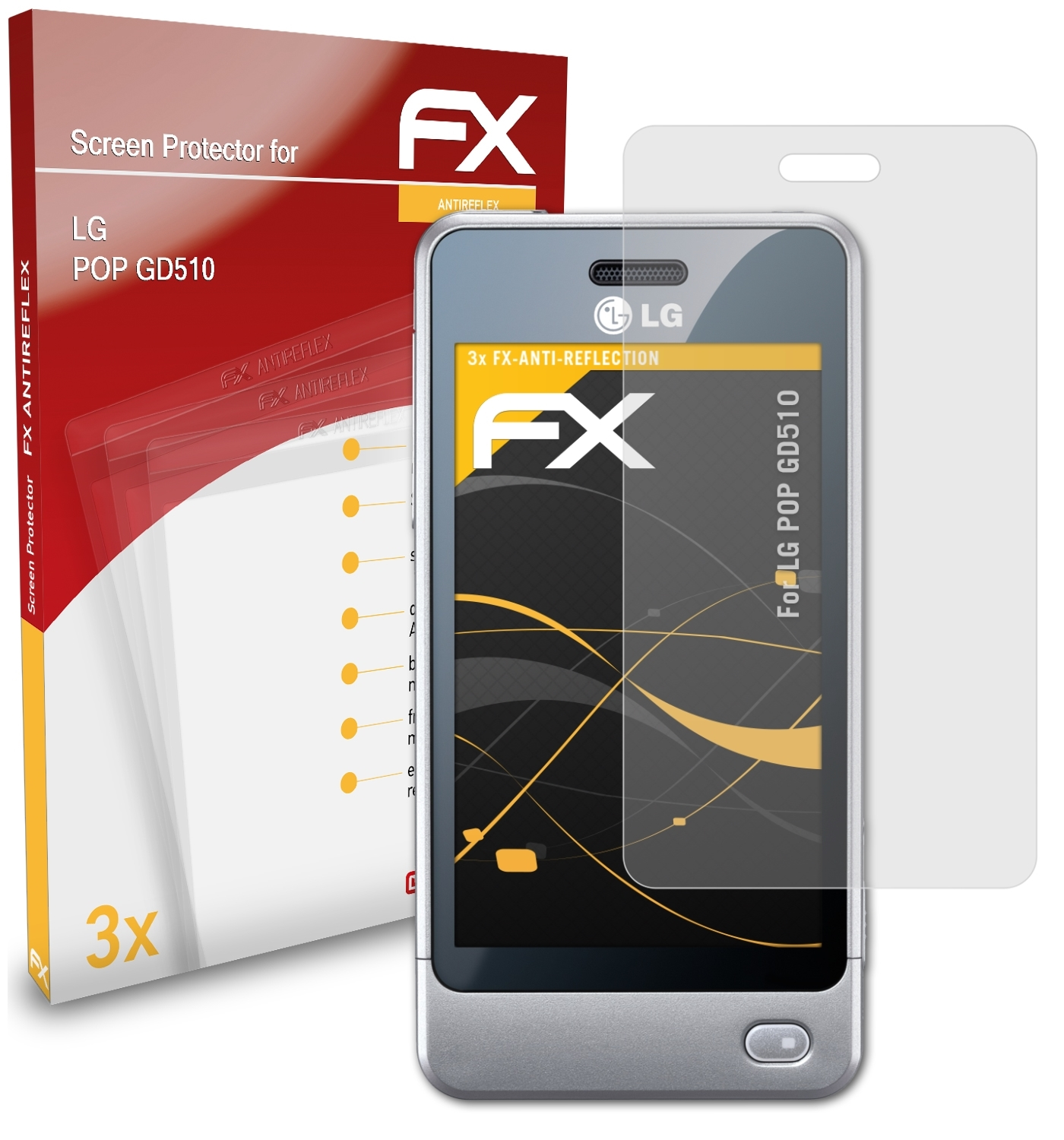 POP LG Displayschutz(für FX-Antireflex 3x ATFOLIX (GD510))